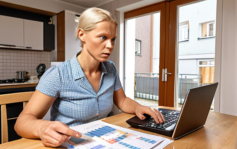 **Prompt 1: Financial Strain in a Swedish Home**
    A concerned Swedish individual (gender neutral, 30s-40s) sits at a kitchen table in a modern Swedish apartment or house. They are surrounded by invoices, a laptop displaying a budget spreadsheet, and a calculator. Overlapping visuals of rising electricity bills, increasing food prices, and symbolic Swedish krona currency. The atmosphere is realistic and conveys a sense of financial pressure due to high inflation and interest rates.