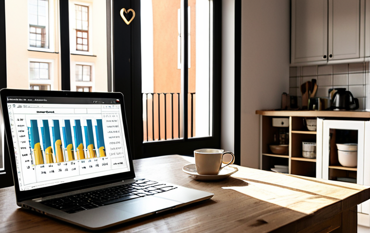 **

A split image. On one side, a cozy Swedish kitchen with children drawing at the table, sunlight streaming through the window (representing "Bostadsdrömmar - Housing Dreams"). On the other side, a graph overlaying a spreadsheet on a laptop screen, showing rental income projections (representing "Investeringskalkyler - Investment Calculations"). Style: realistic, bright, contrasting

**